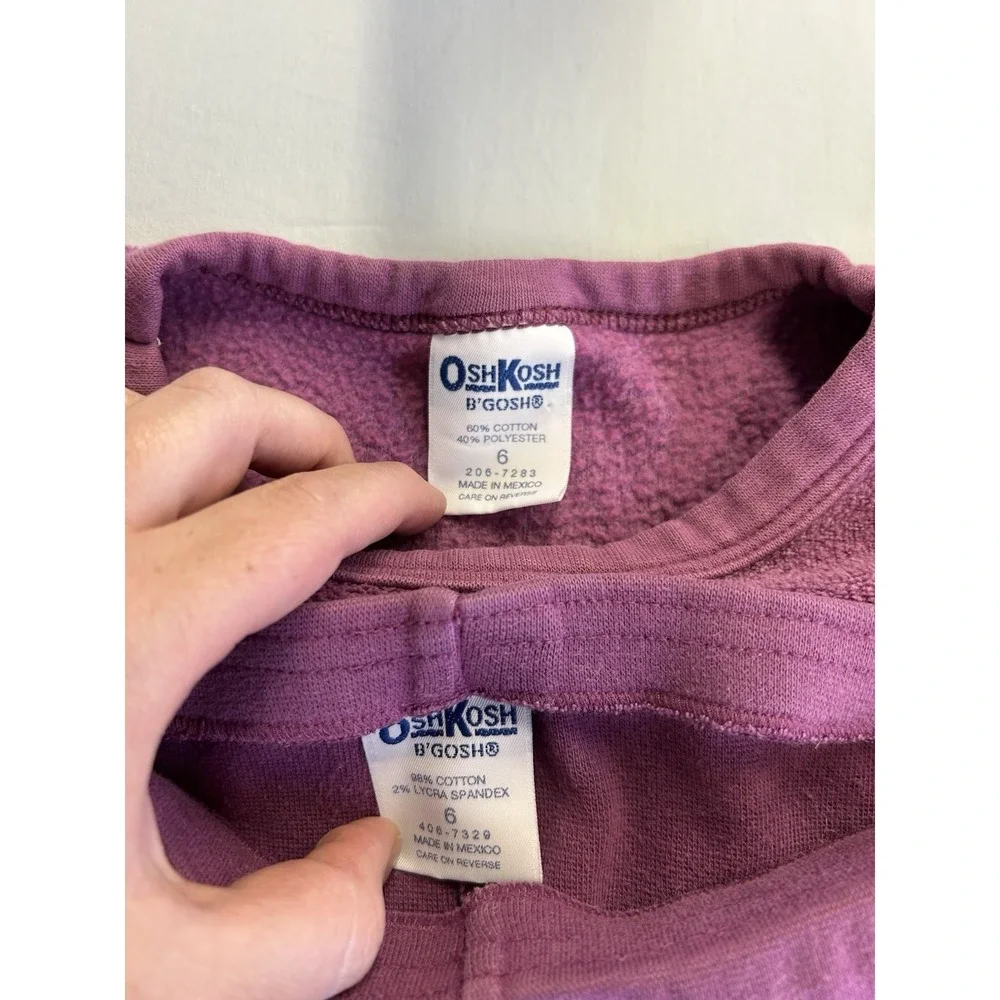 Vintage Oshkosh 2 Pc Outfit Made In Mexico Size Youth 6